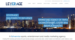 Desktop Screenshot of leverageagency.com